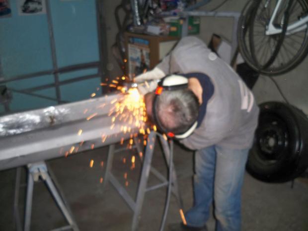 Début de la découpe